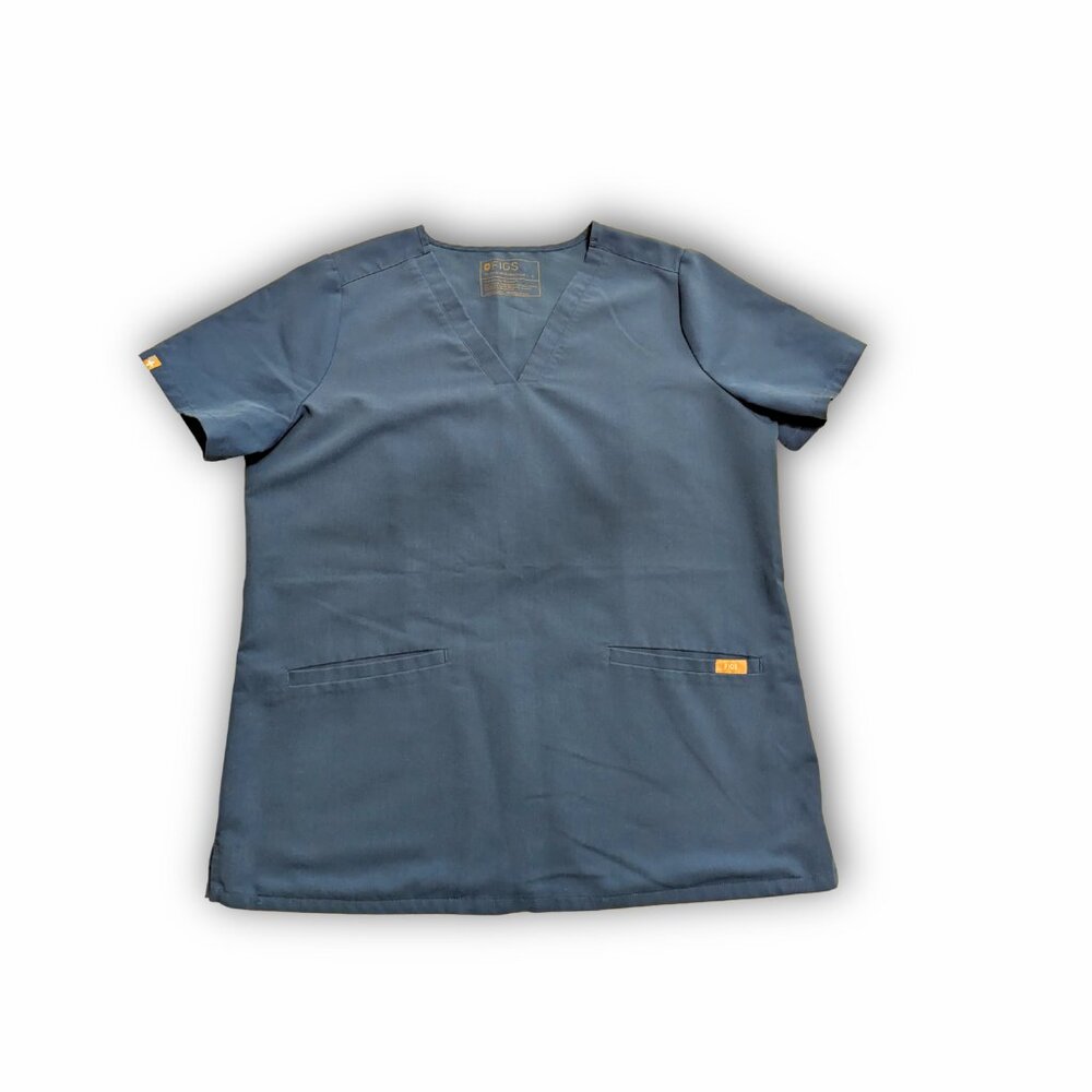 #3 FIGS Women’s Royal Blue Scrub Top | Modern Fit Medical Uniform, Casma Style - Picture 4 of 6